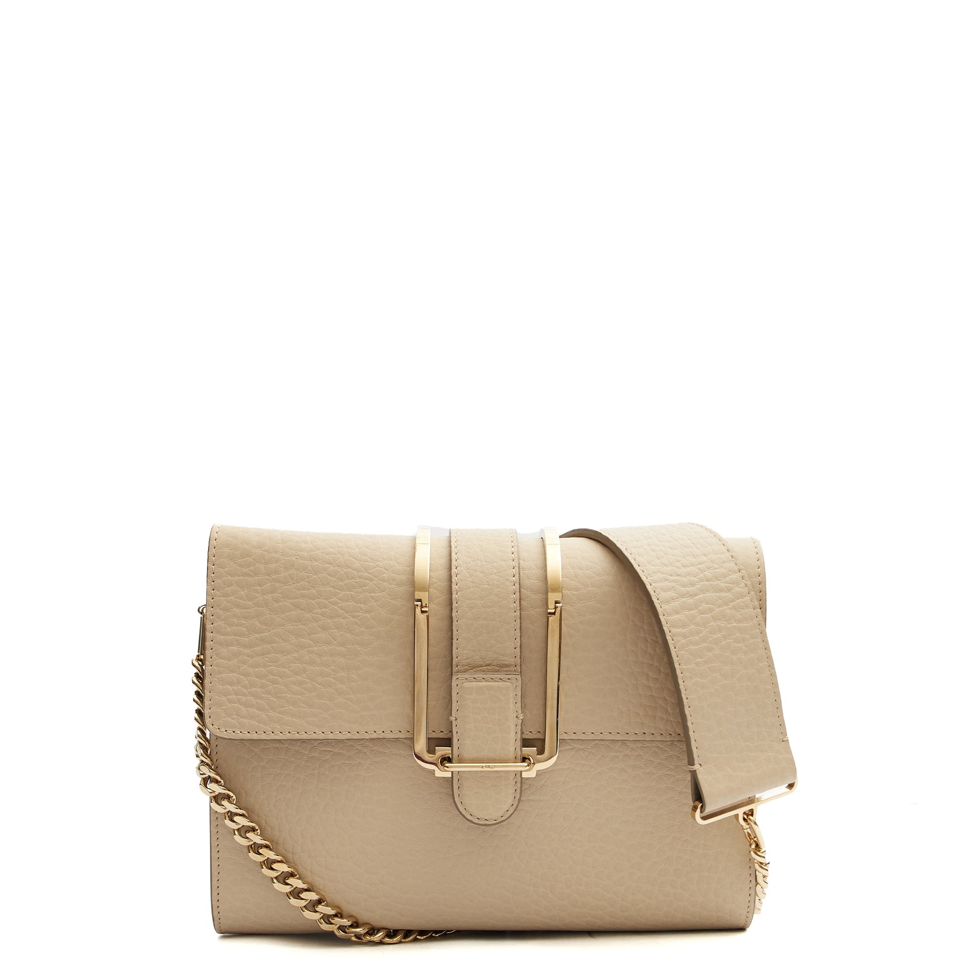 Chloe Shoulder Bag Shoulder Bag in Neutral, Calfskin Leather — Alternate View 7