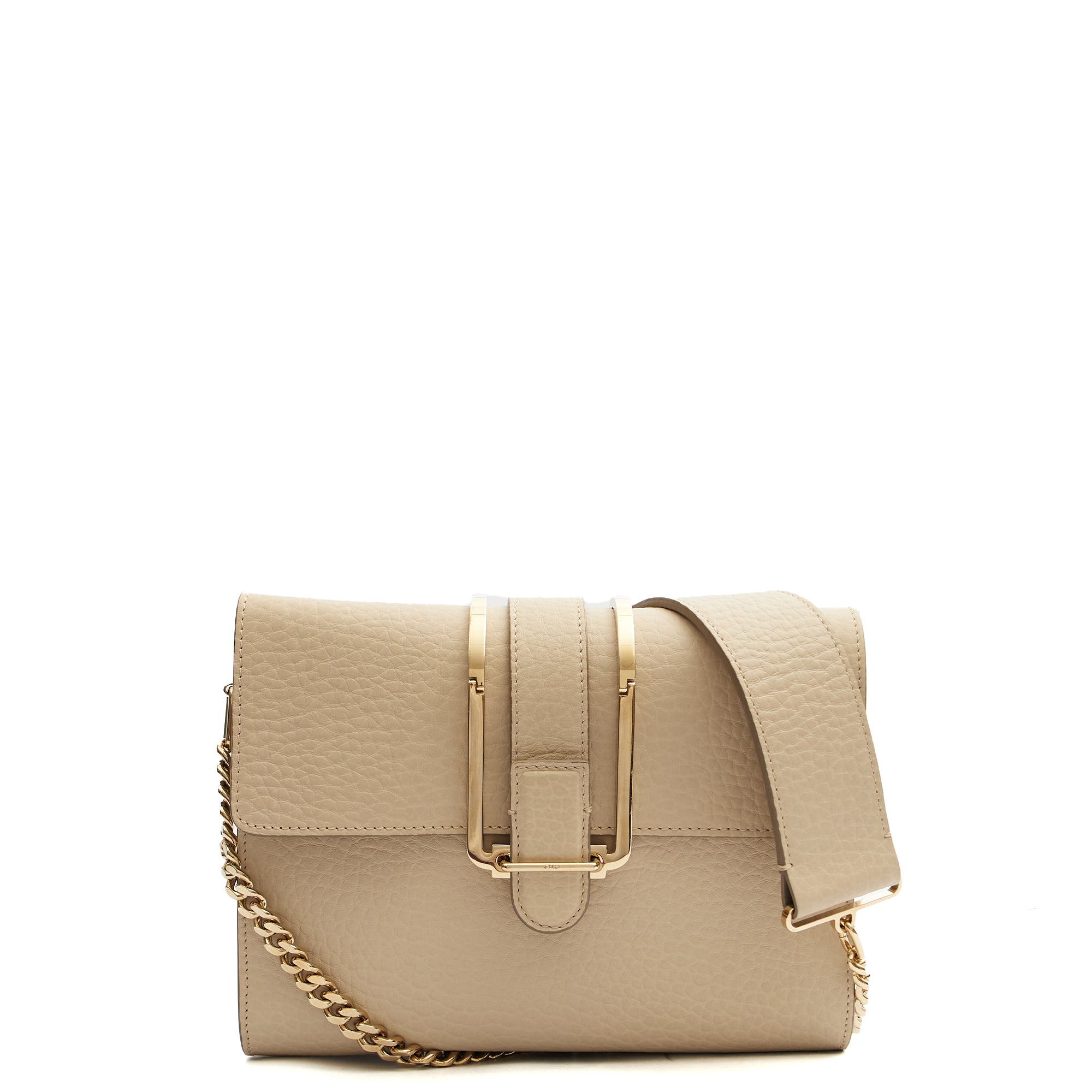Chloe Shoulder Bag Shoulder Bag in Neutral, Calfskin Leather — Alternate View 7