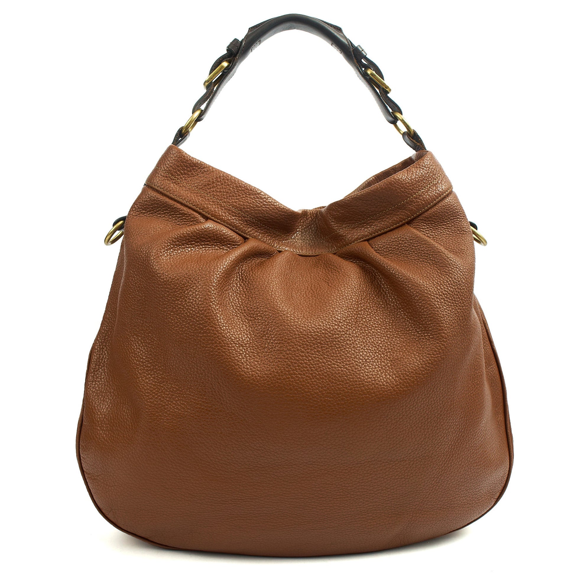 Mulberry Tote Mitzy Tote in Oak, Calfskin Leather — Back View