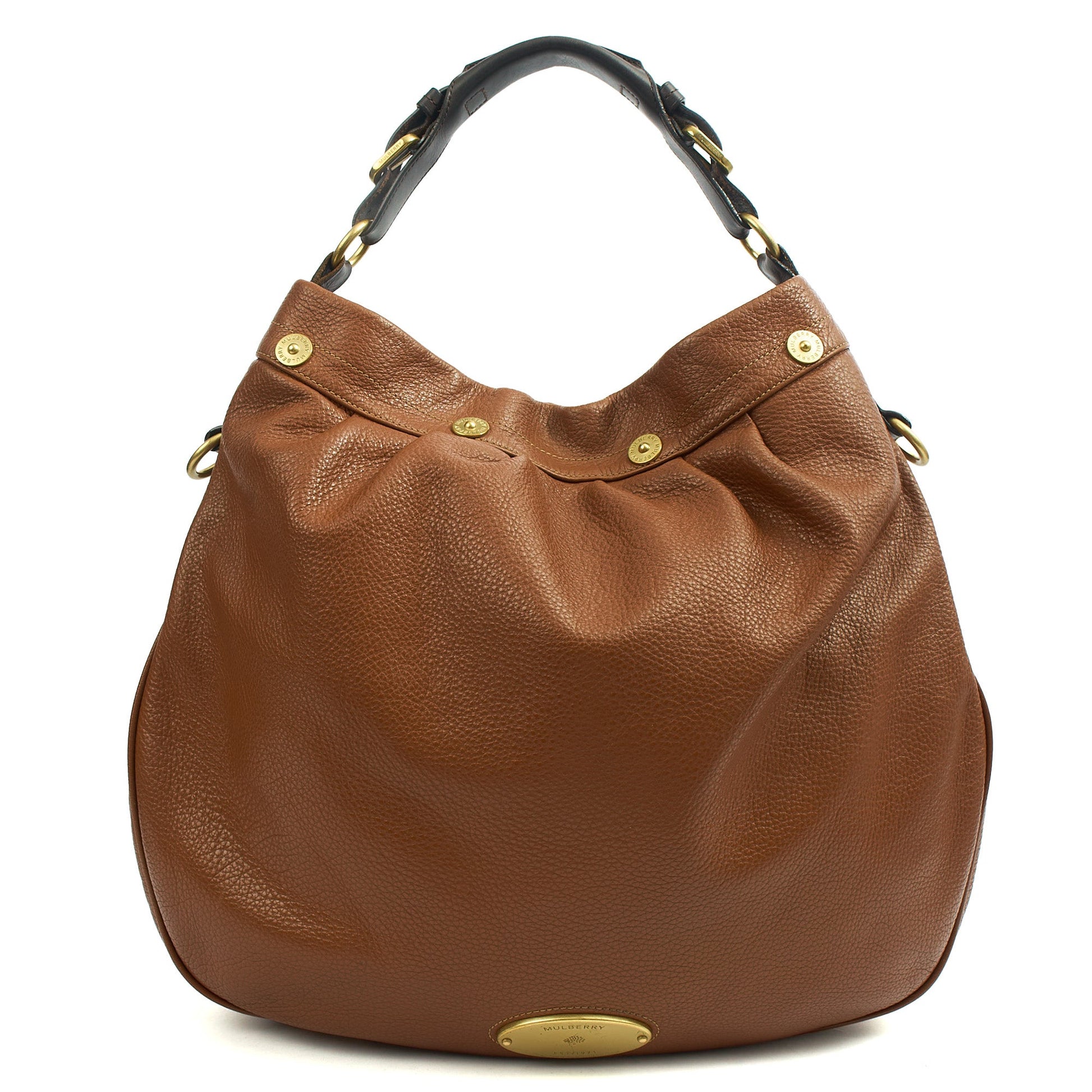 Mulberry Tote Mitzy Tote in Oak, Calfskin Leather — Front View