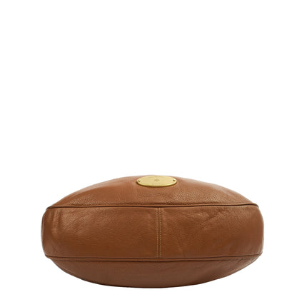 Mulberry Tote Mitzy Tote in Oak, Calfskin Leather — Top View
