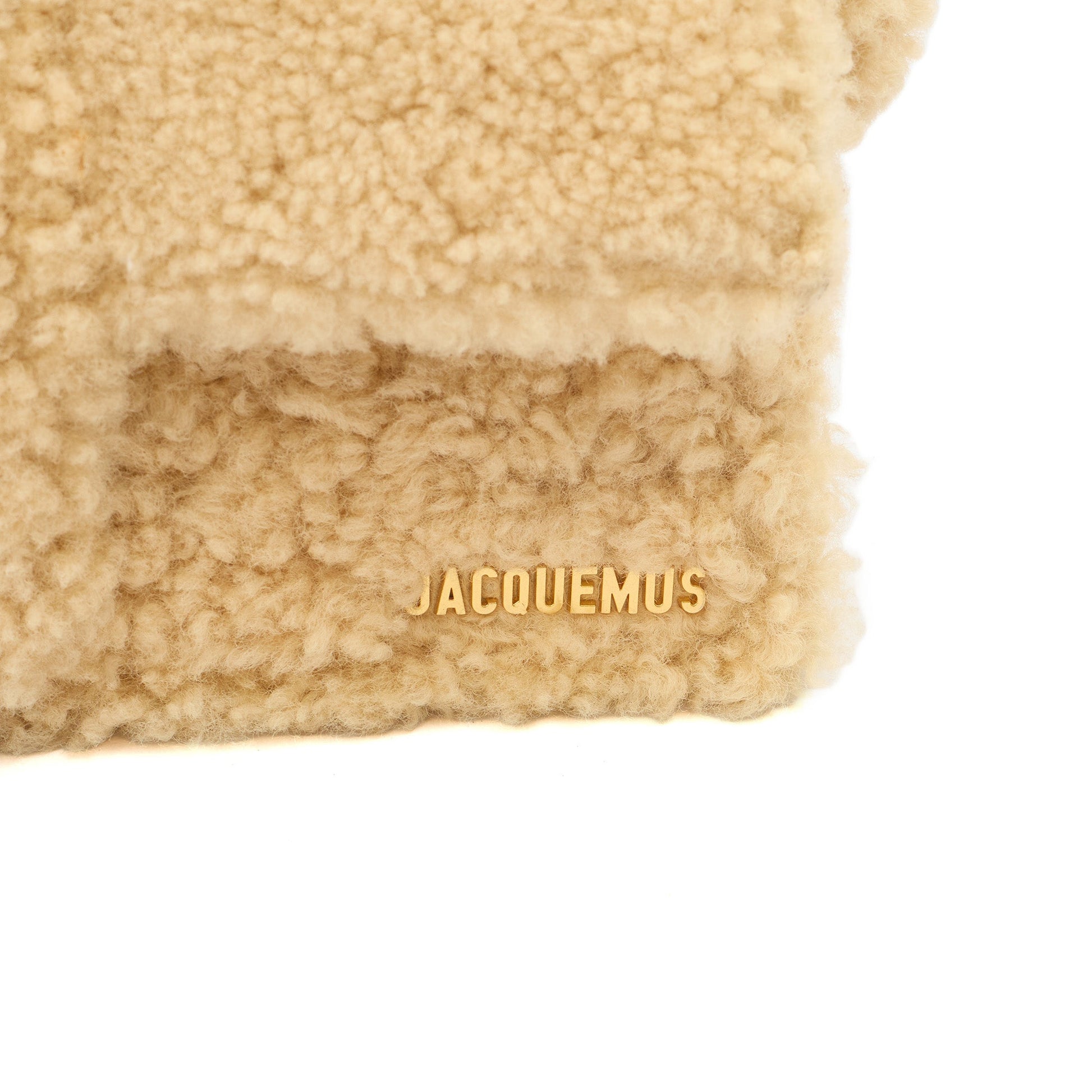 Jacquemus Shoulder Bag Le Bambinou in Cream, Shearling — Alternate View 12