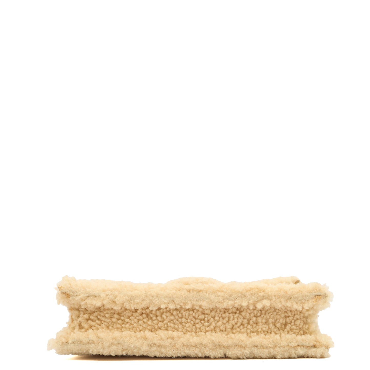 Jacquemus Shoulder Bag Le Bambinou in Cream, Shearling — Alternate View 10