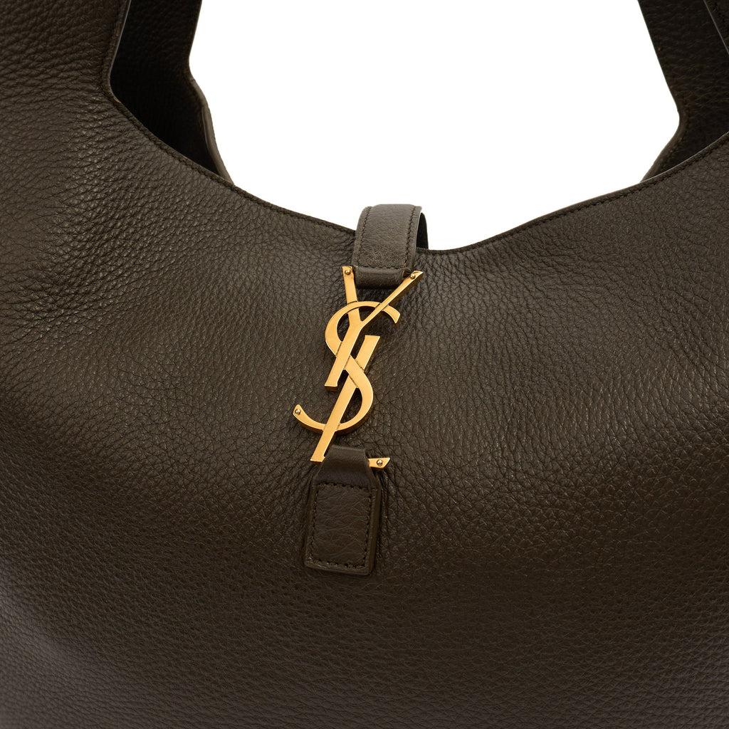 Saint Laurent Shoulder Bag Le 5 À 7 Hobo in Green, Leather — Side View