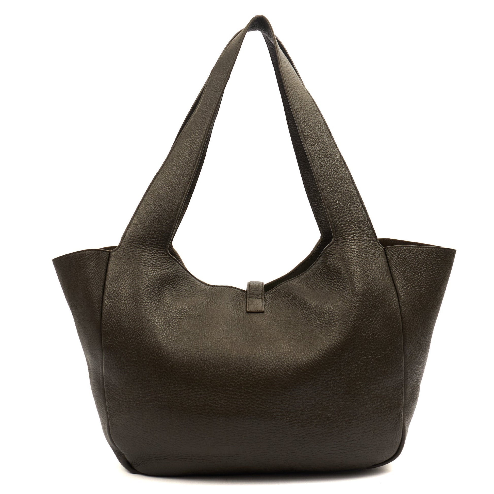 Saint Laurent Shoulder Bag Le 5 À 7 Hobo in Green, Leather — Top View