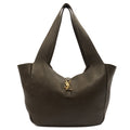 Saint Laurent Shoulder Bag Le 5 À 7 Hobo in Green, Leather — Front View