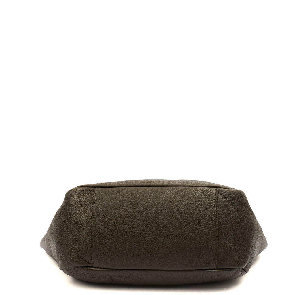 Saint Laurent Shoulder Bag Le 5 À 7 Hobo in Green, Leather — Alternate View 11