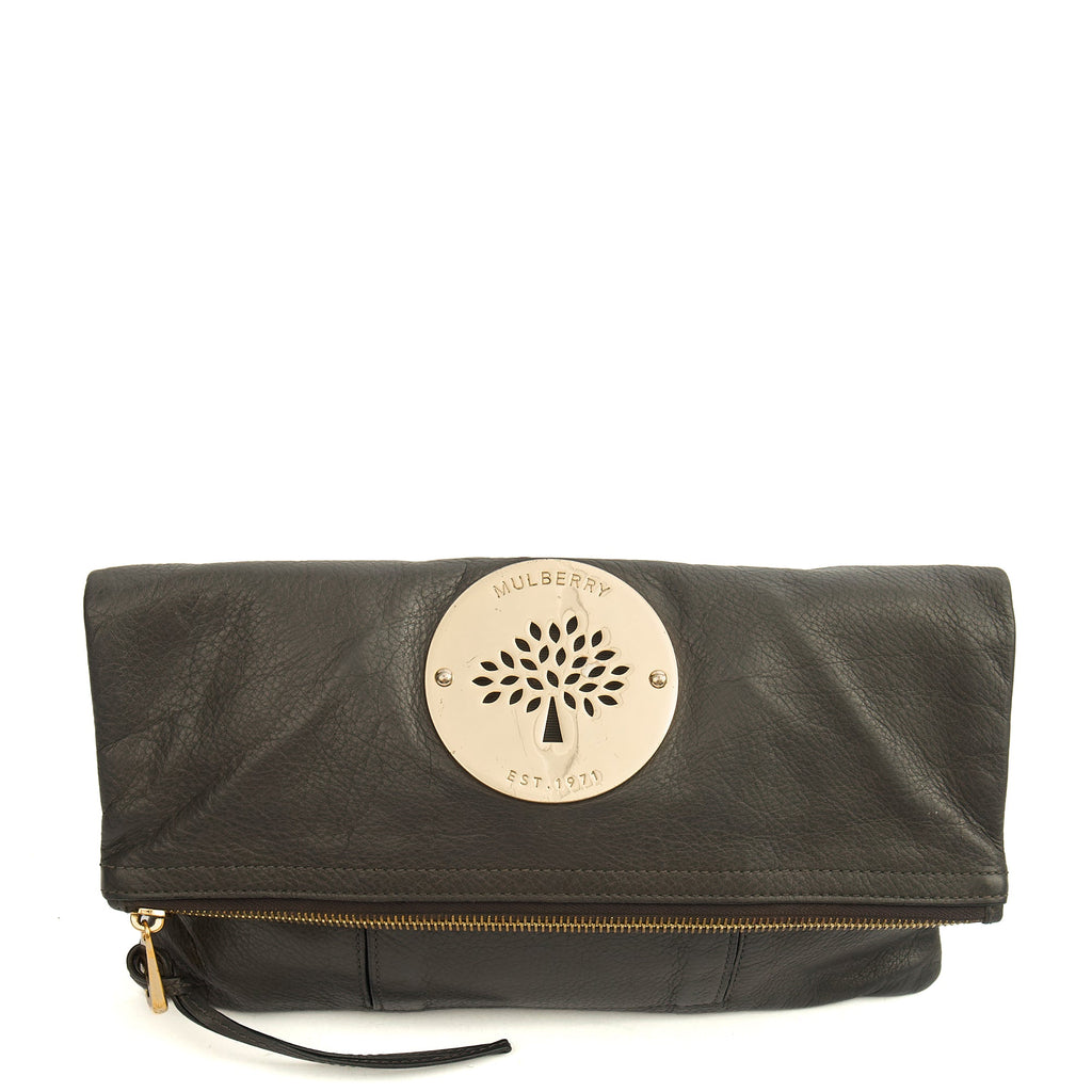 Mulberry Clutch Daria Clutch in Mole Grey, Leather — Alternate View 13