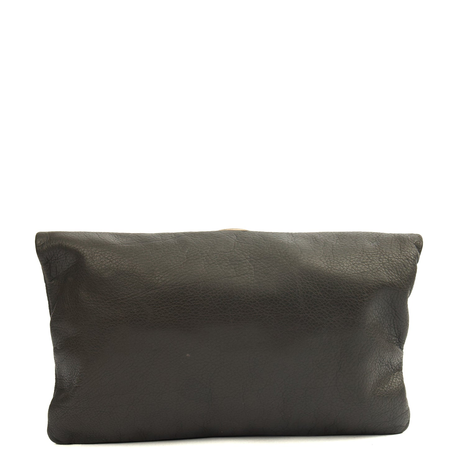 Mulberry Clutch Daria Clutch in Mole Grey, Leather — Back View