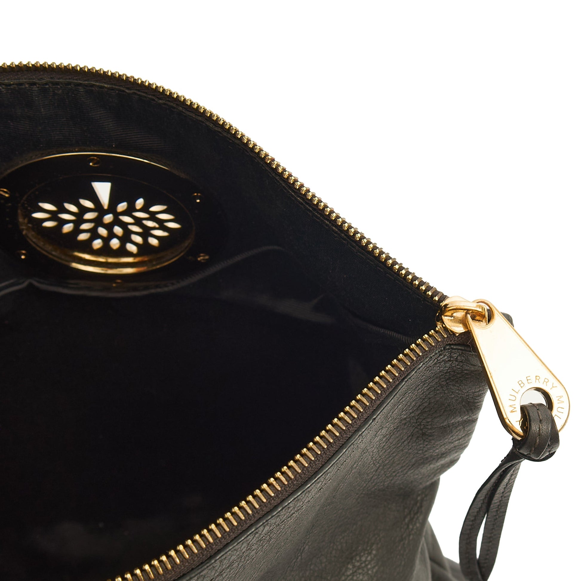 Mulberry Clutch Daria Clutch in Mole Grey, Leather — Detail View