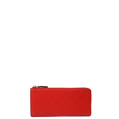 Mulberry Purse Wallet in Fiery Red, Leather — Back View