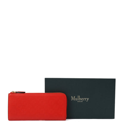 Mulberry Purse Wallet in Fiery Red, Leather — Detail View
