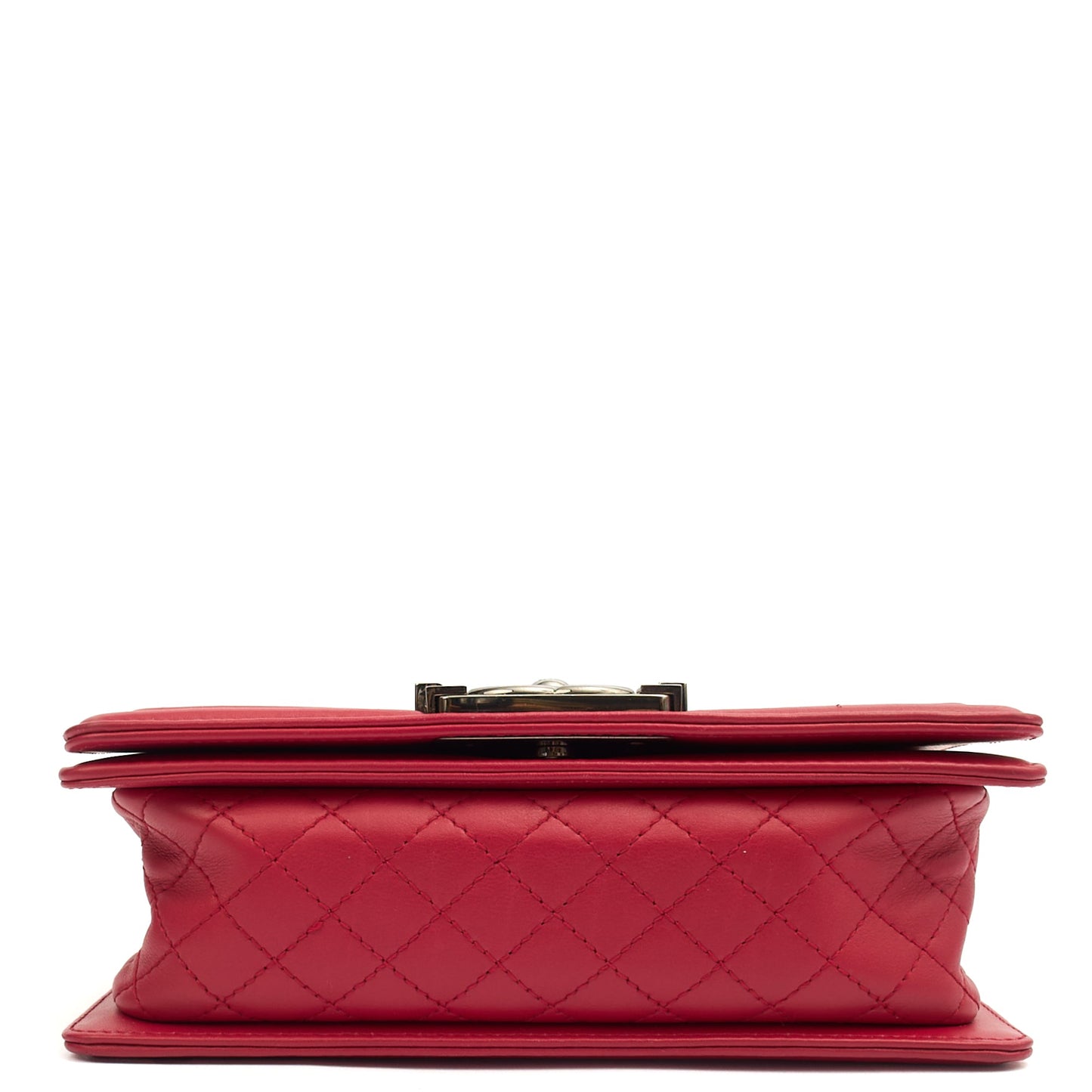 Chanel Shoulder Bag Boy - Small in Pink, Calfskin Leather — Alternate View 13
