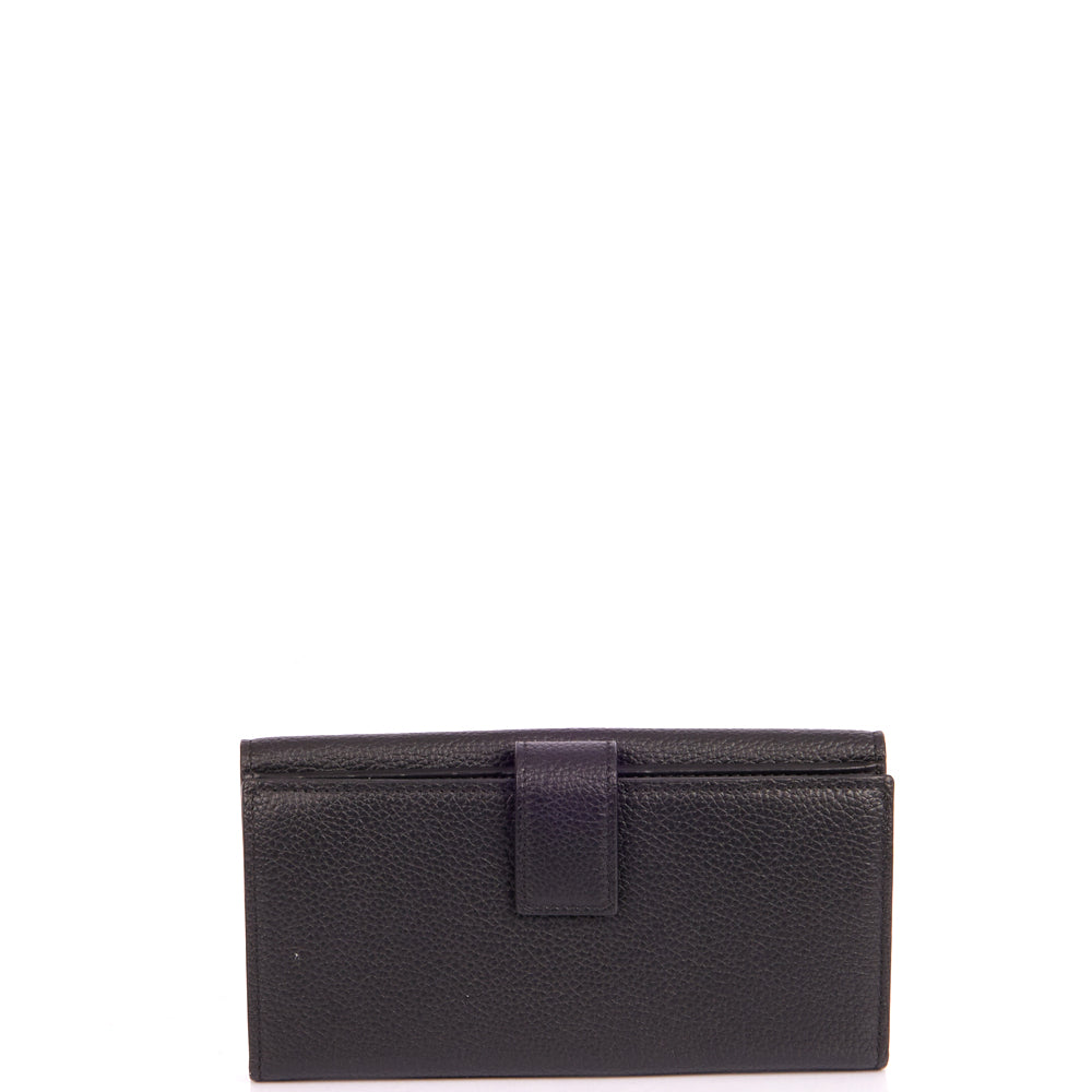 Alexander McQueen Wallet Wallet in Black, Leather — Back View