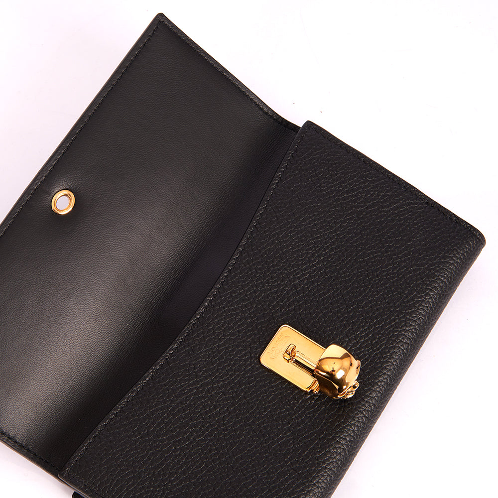 Alexander McQueen Wallet Wallet in Black, Leather — Alternate View 7