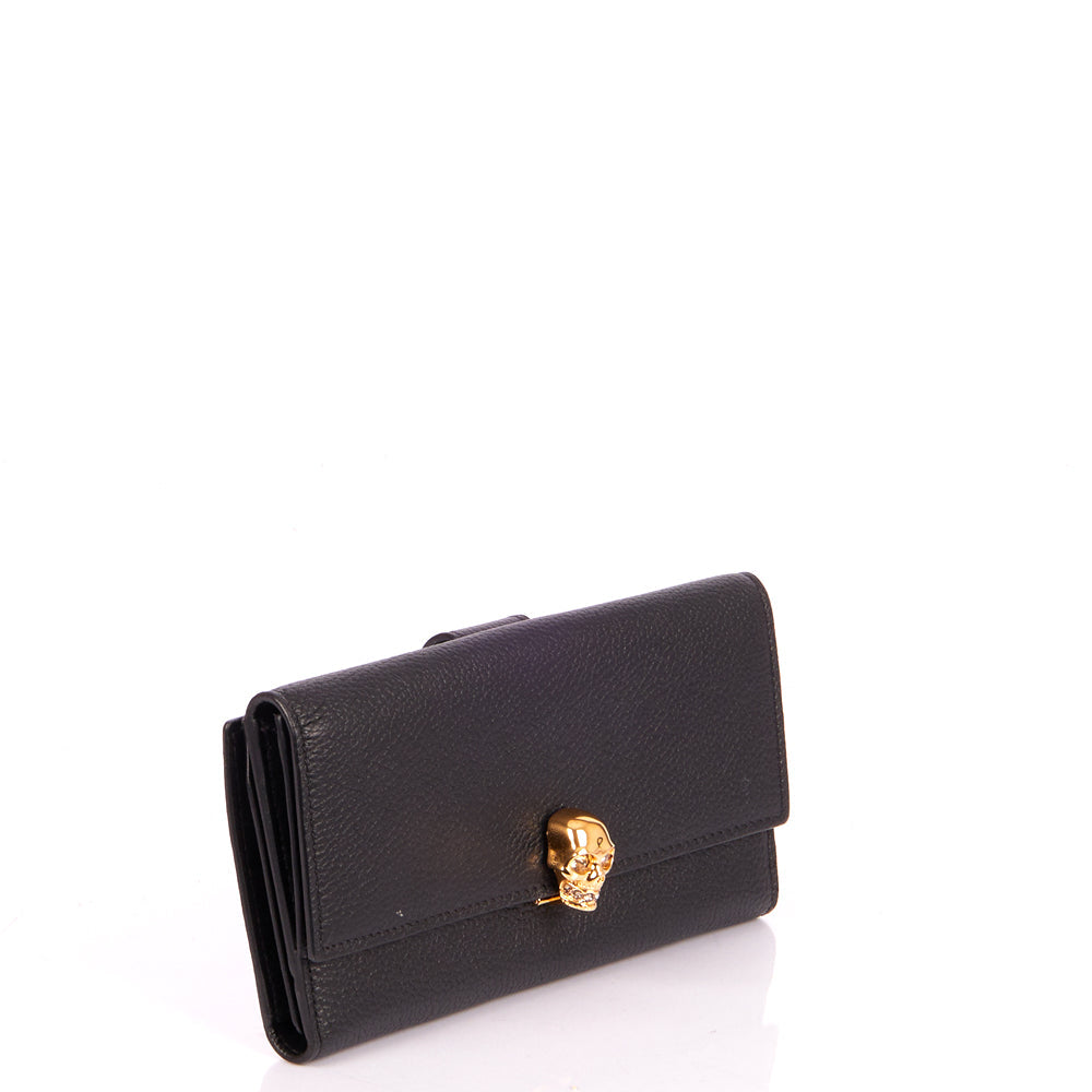Alexander McQueen Wallet Wallet in Black, Leather — Alternate View 9