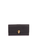 Alexander McQueen Wallet Wallet in Black, Leather — Front View
