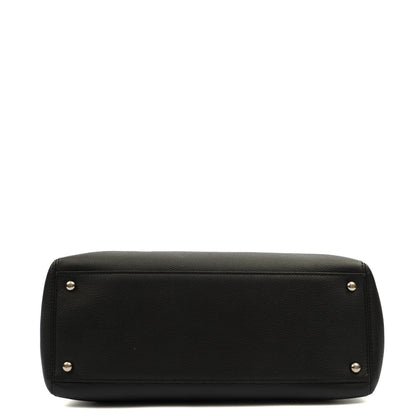 Chanel Tote Executive Shopper Tote in Black, Leather — Top View