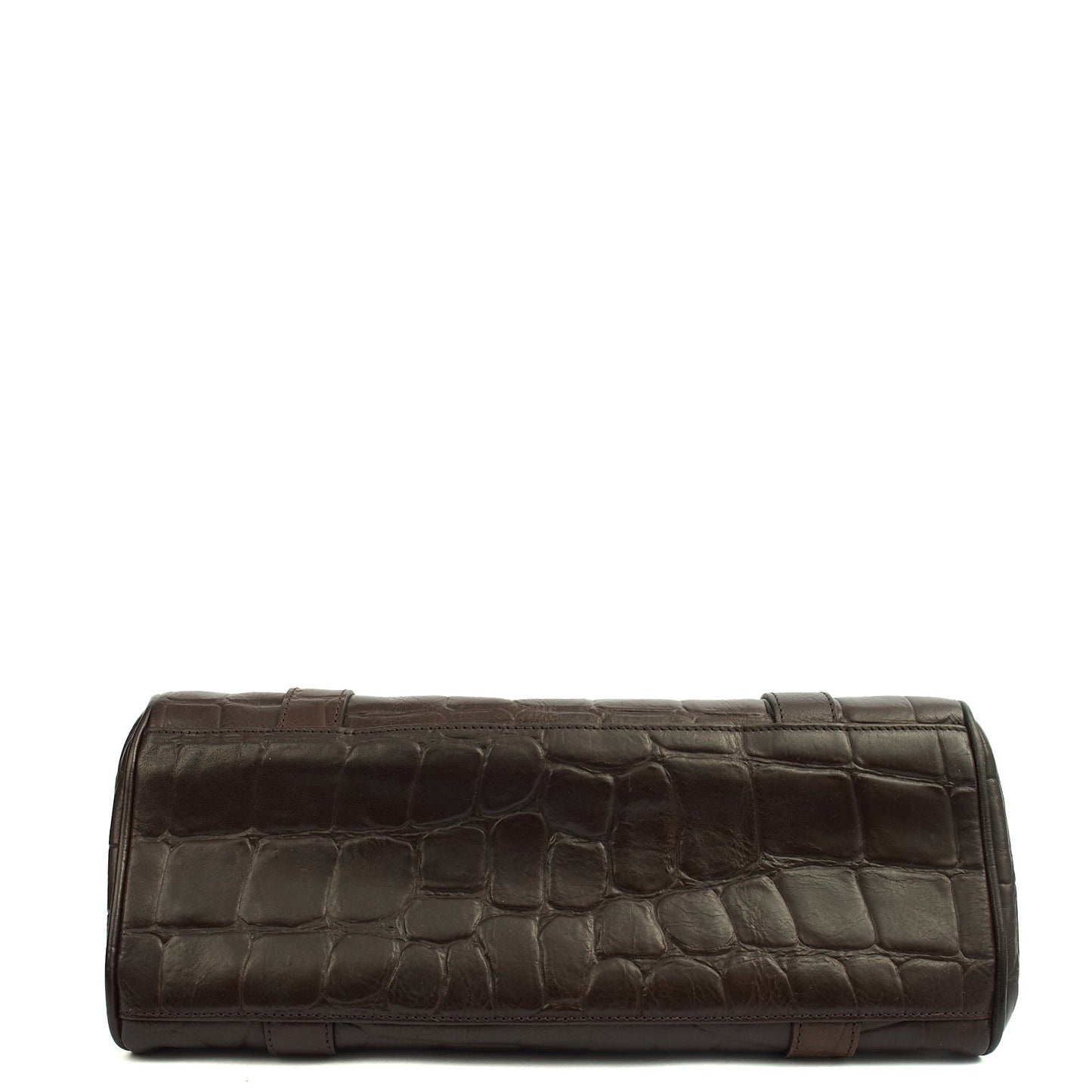 Mulberry Shoulder Bag Bayswater East West in Brown, Exotic Effect Leather — Top View