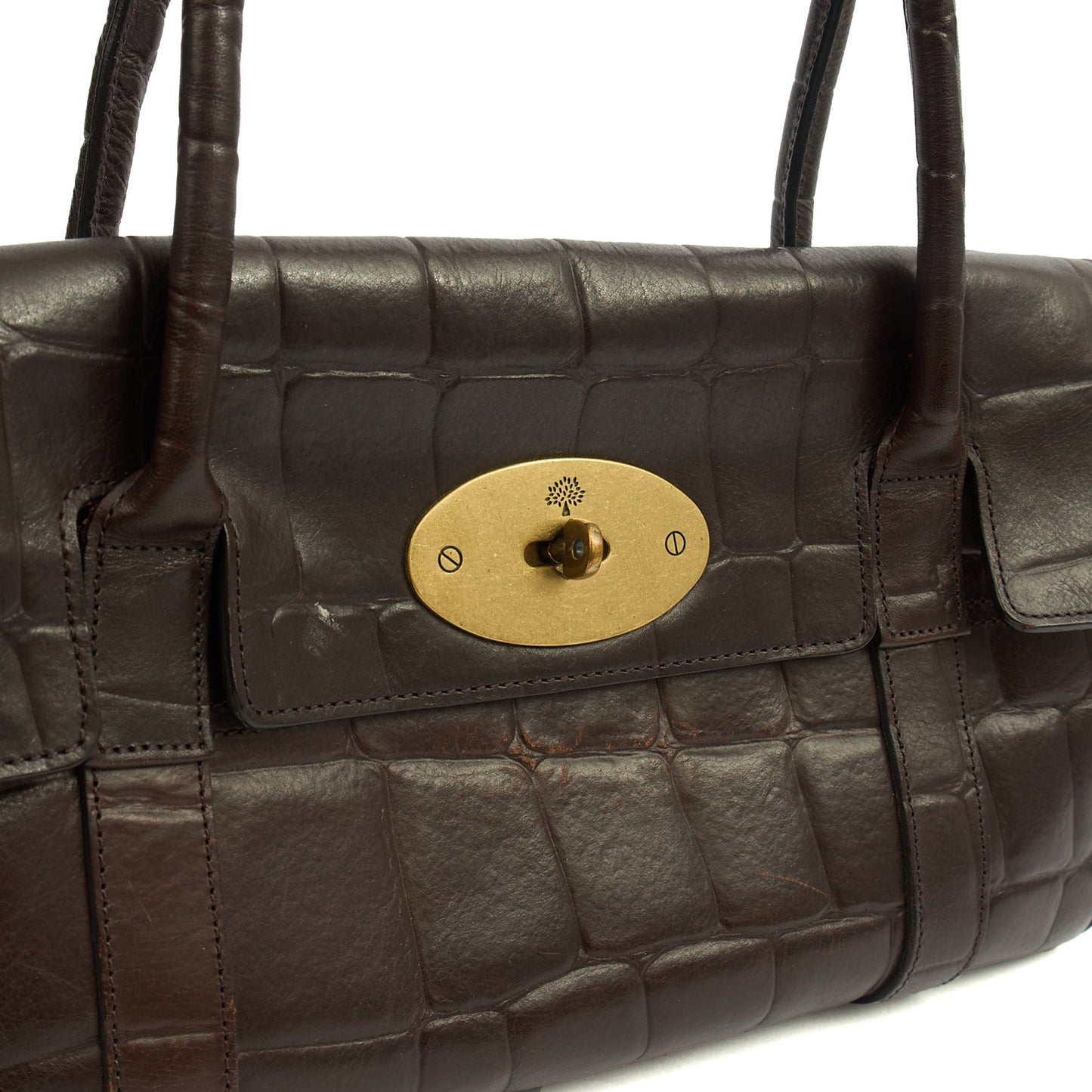 Mulberry Shoulder Bag Bayswater East West in Brown, Exotic Effect Leather — Alternate View 12