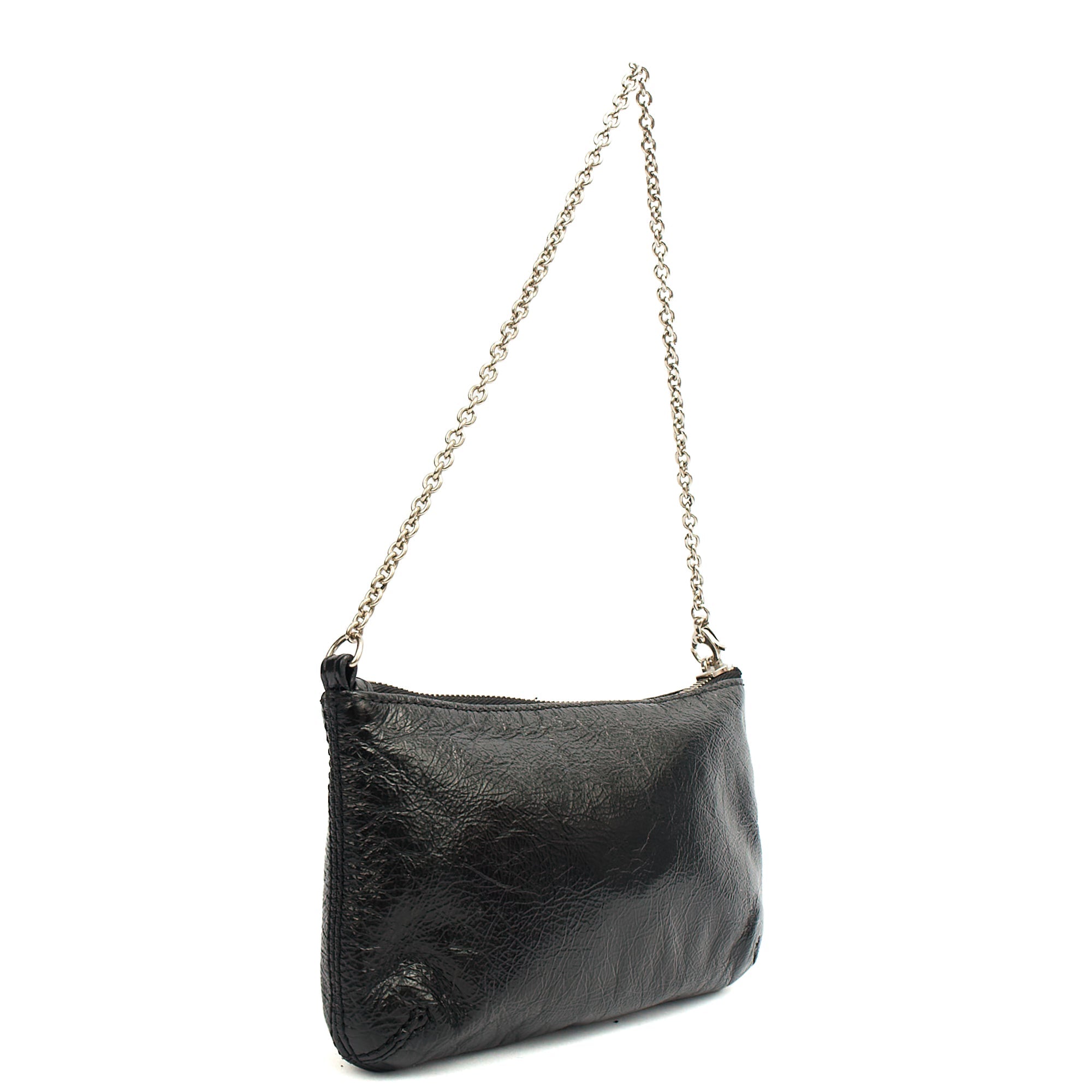 Mulberry Mini Bag Charlie in Black, Crinkle Patent — Alternate View 8