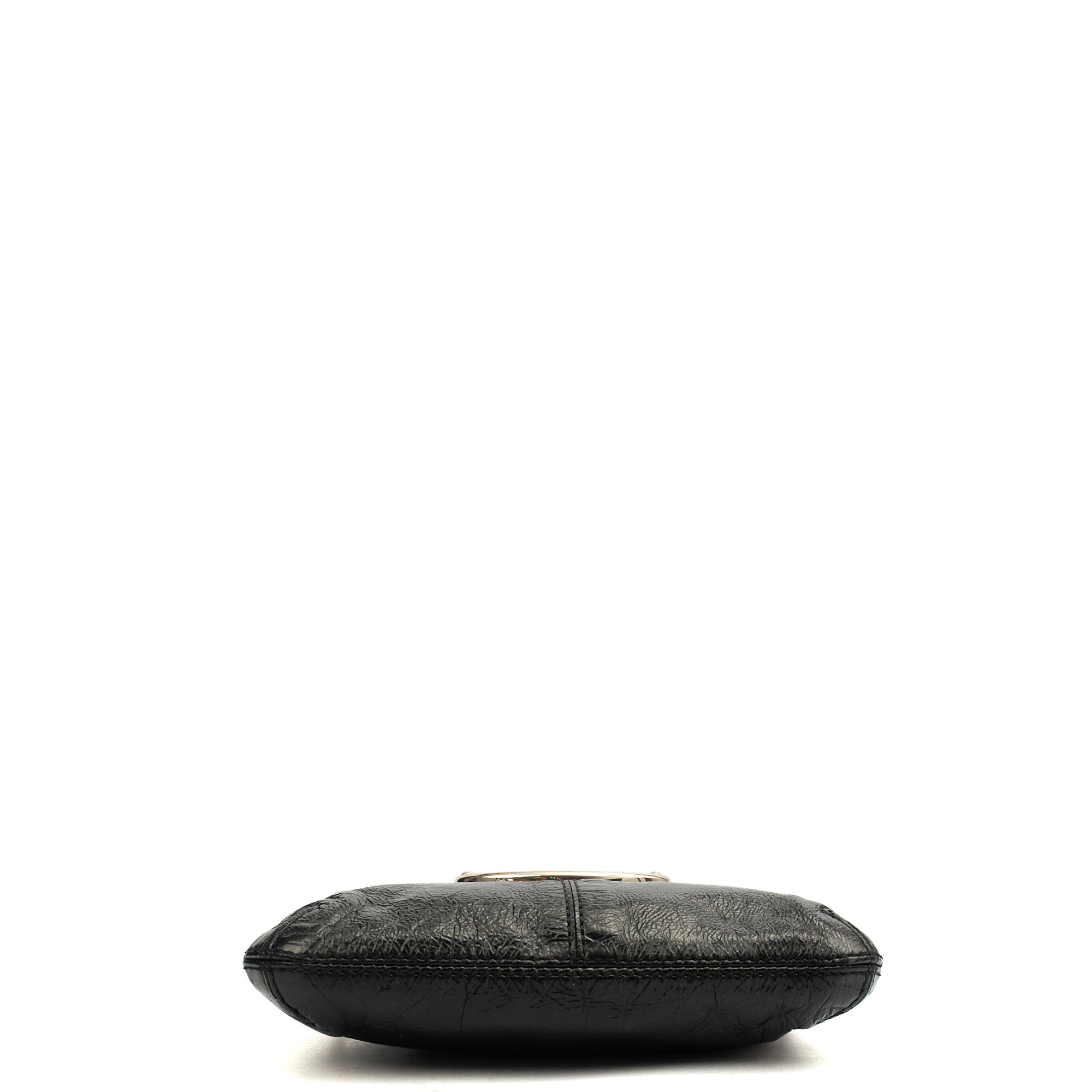Mulberry Mini Bag Charlie in Black, Crinkle Patent — Top View