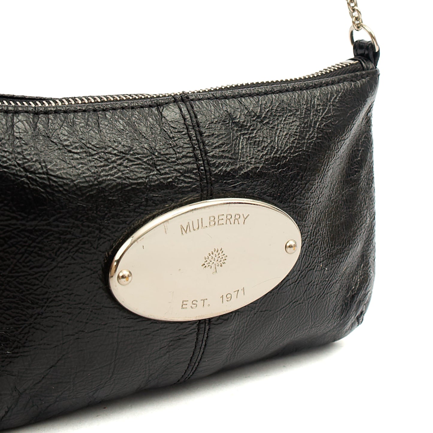 Mulberry Mini Bag Charlie in Black, Crinkle Patent — Alternate View 18
