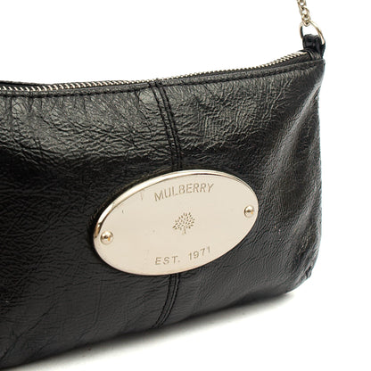 Mulberry Mini Bag Charlie in Black, Crinkle Patent — Alternate View 12