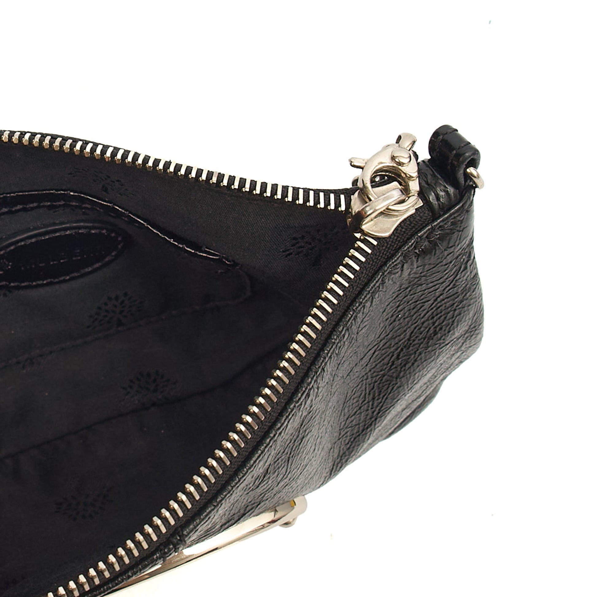Mulberry Mini Bag Charlie in Black, Crinkle Patent — Alternate View 11