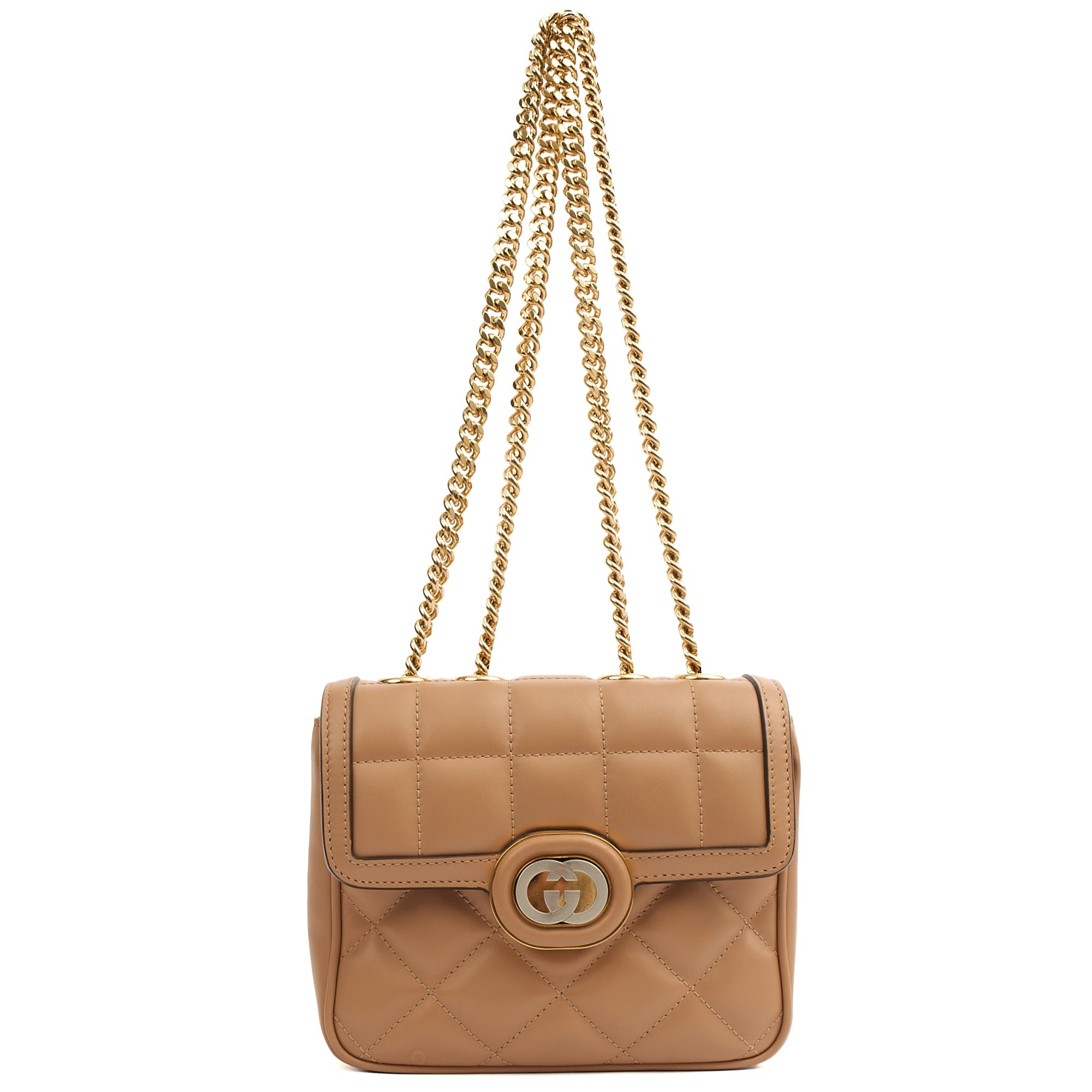 Gucci Cross Body Deco Shoulder - Small in Brown, Leather — Alternate View 8