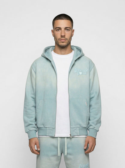 Legende Paris LND GRADIENT HOOD - ICY BLUE — XS — Front View