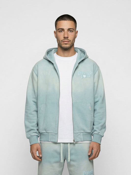 Legende Paris LND GRADIENT HOOD - ICY BLUE — XS — Front View