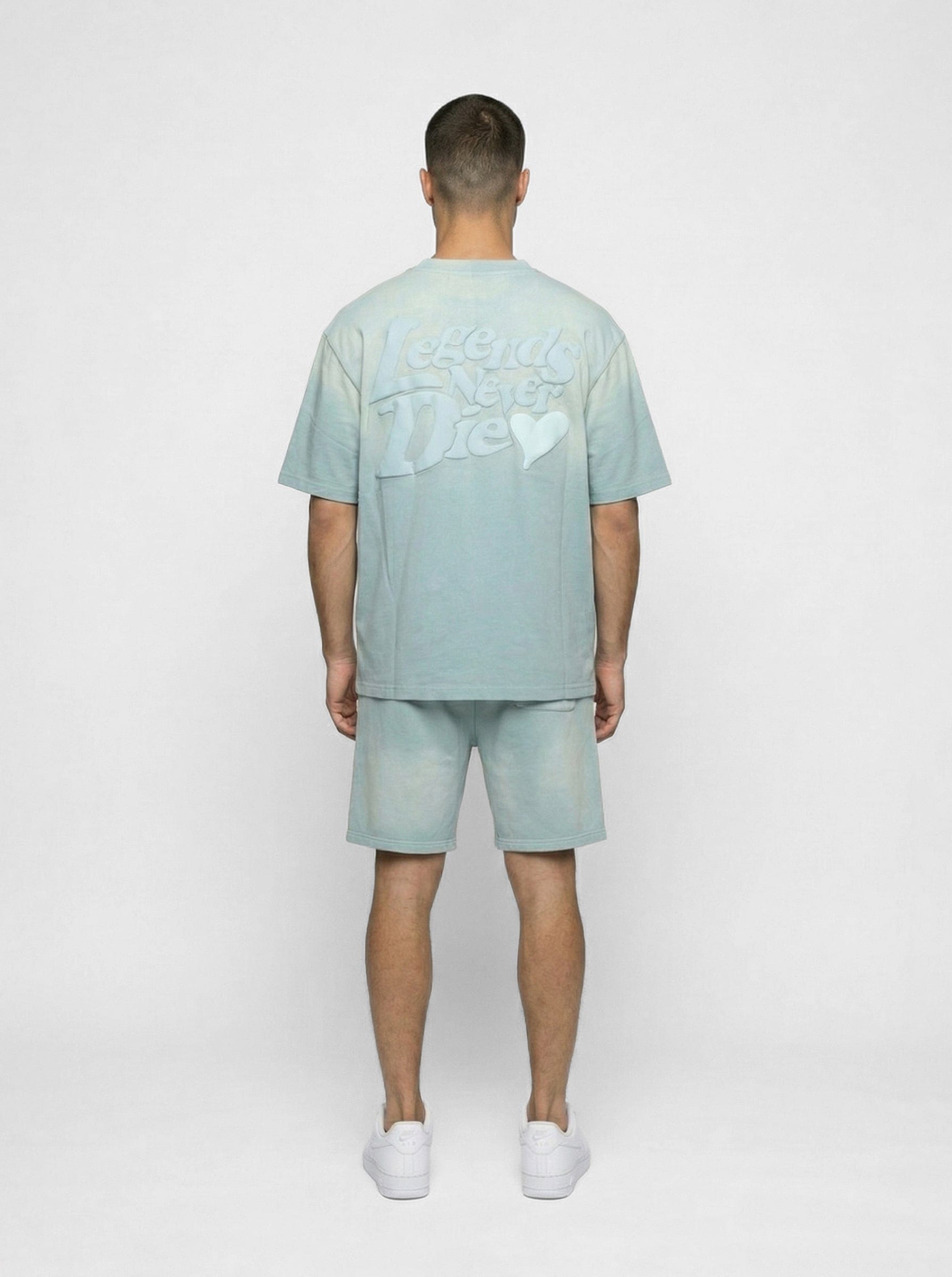 Legende Paris LND GRADIENT SHORT - ICY BLUE — XS — Top View