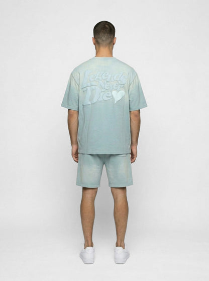 Legende Paris LND GRADIENT SHORT - ICY BLUE — XS — Top View
