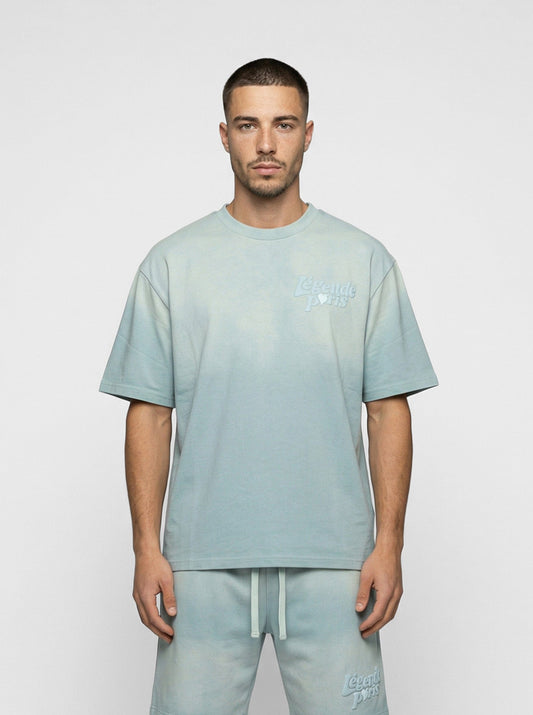 Legende Paris LND GRADIENT T-SHIRT - ICY BLUE — XS — Front View