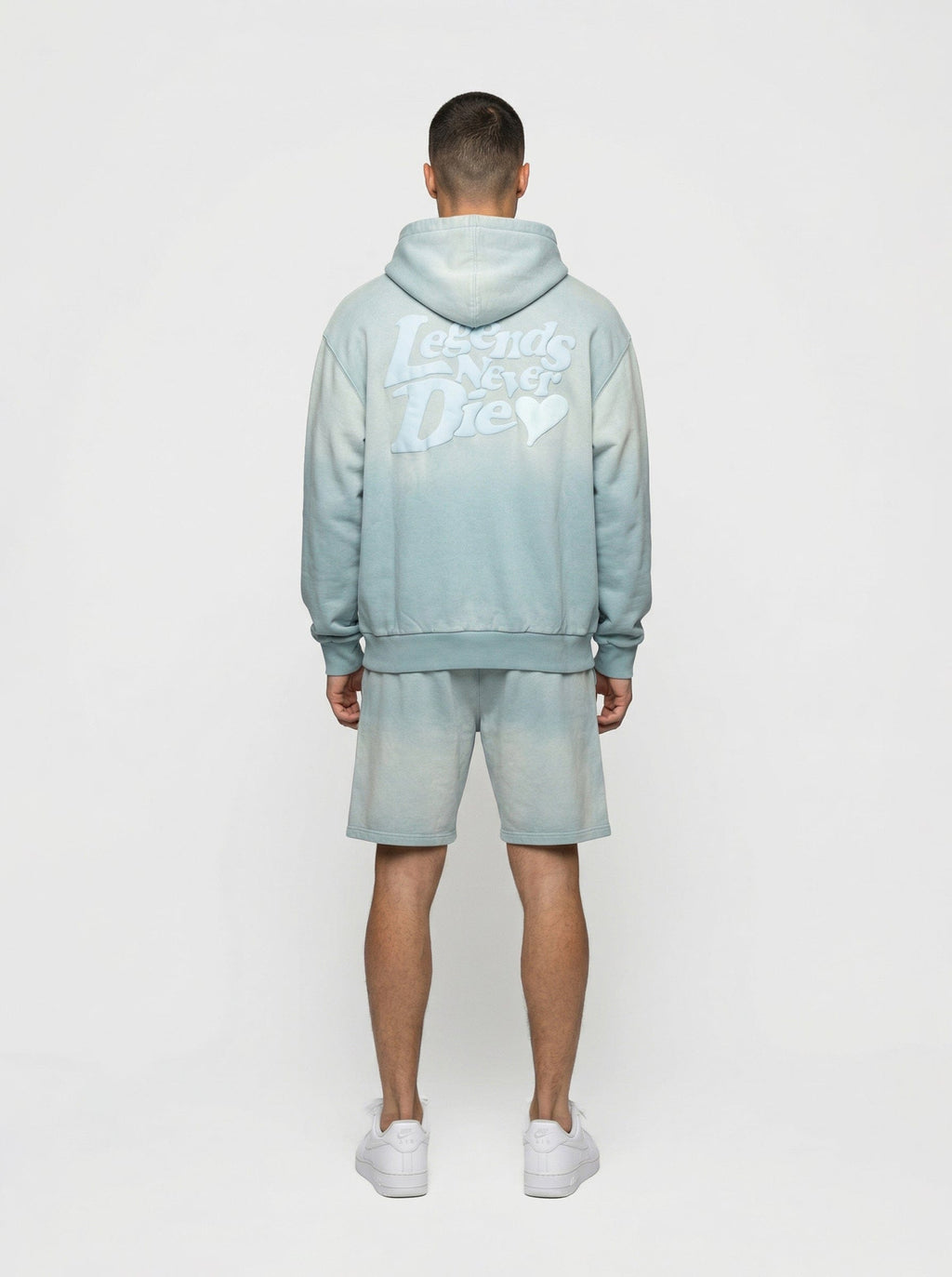 Legende Paris LND GRADIENT HOOD - ICY BLUE — XS — Detail View