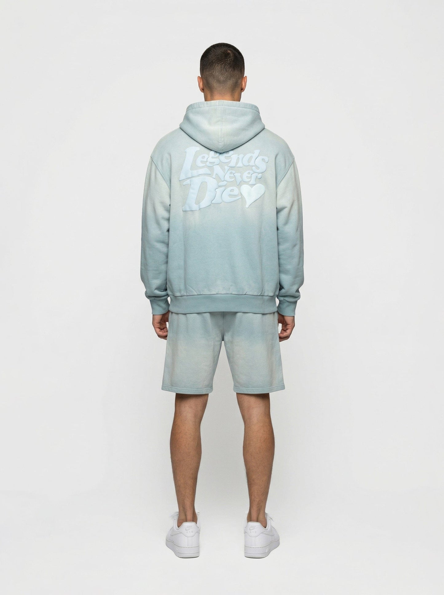 Legende Paris LND GRADIENT HOOD - ICY BLUE — XS — Detail View