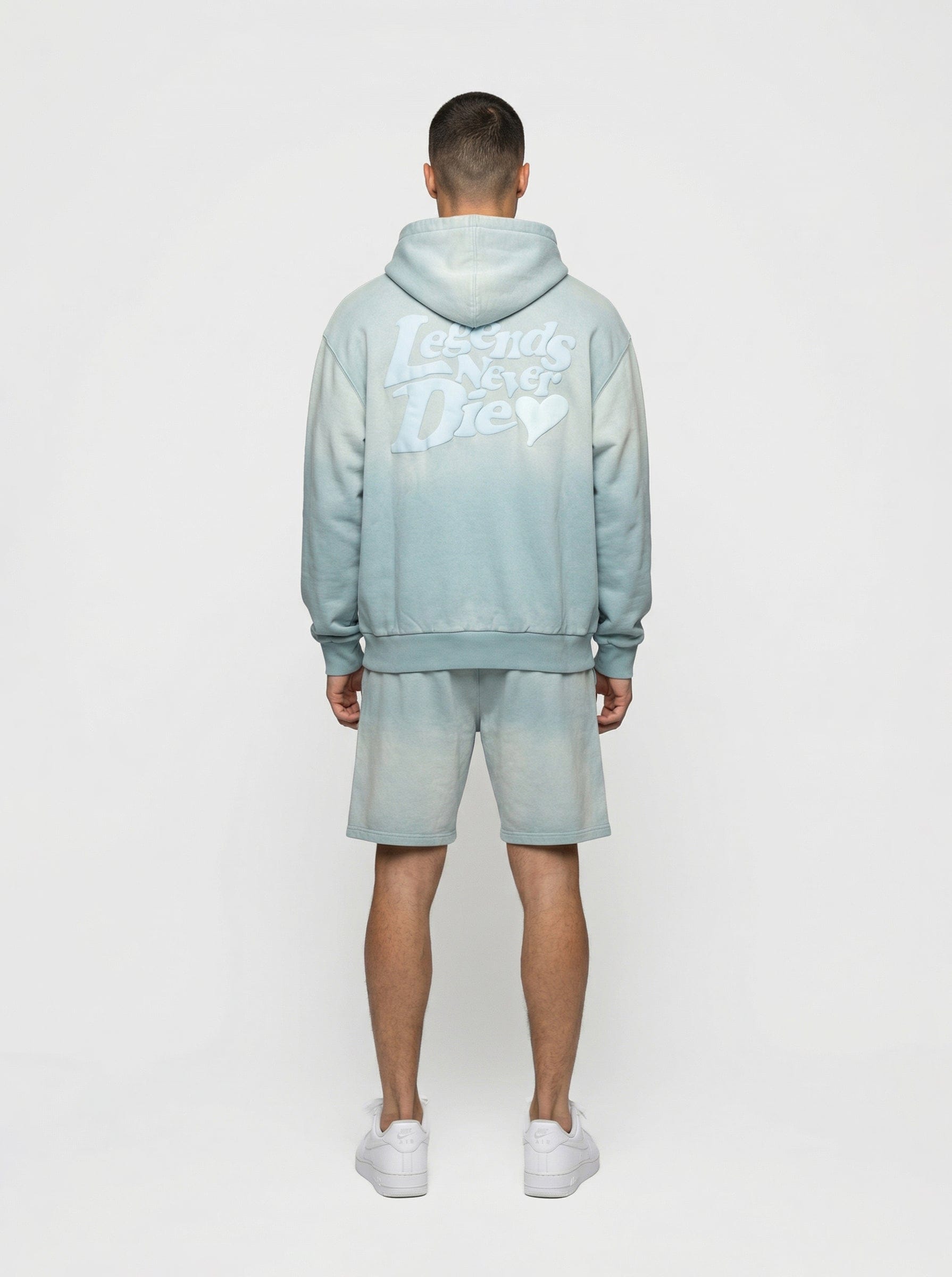 Legende Paris LND GRADIENT HOOD - ICY BLUE — XS — Detail View