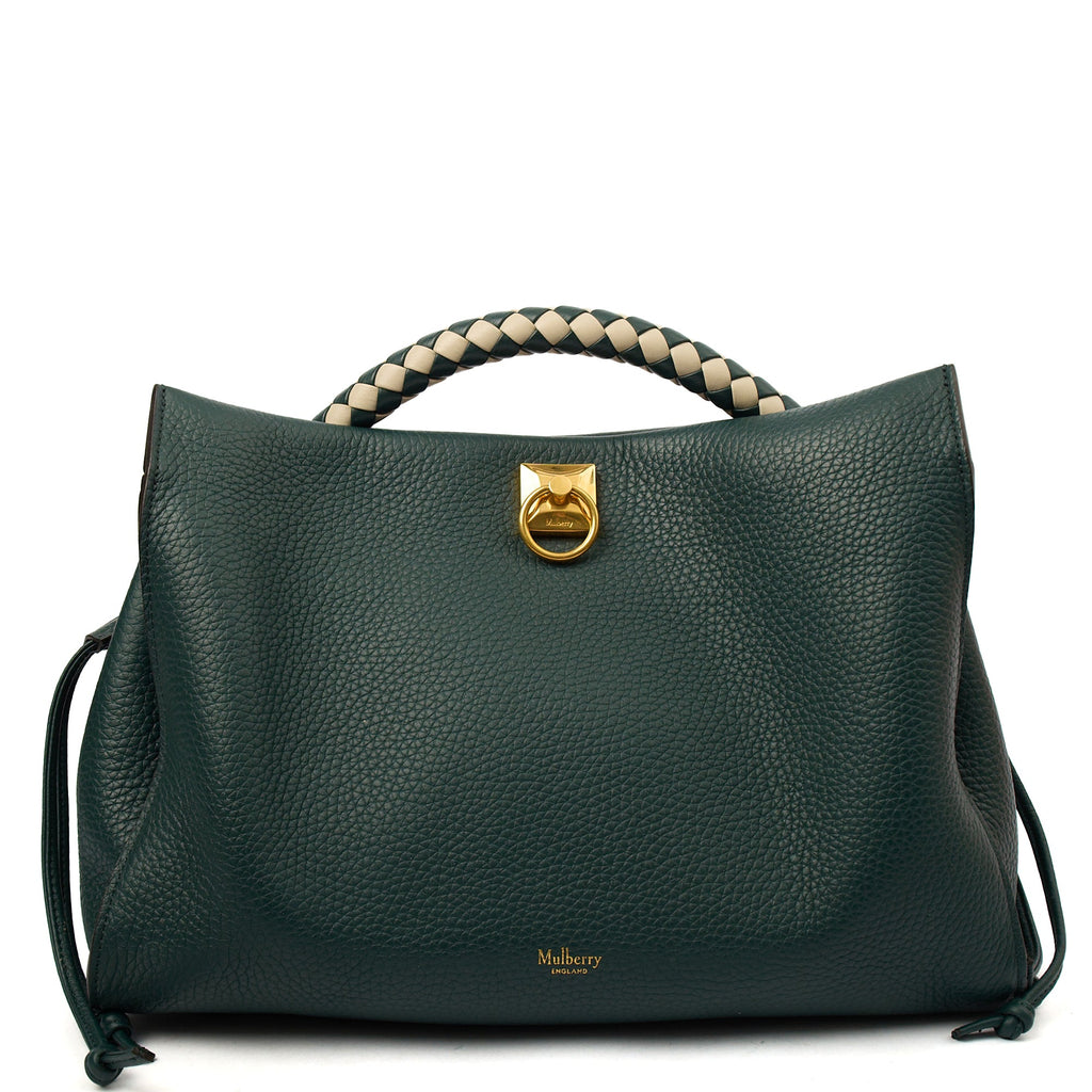 Mulberry Tote Iris in Mulberry Green, Leather — Front View
