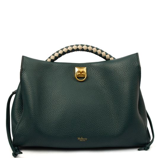 Mulberry Tote Iris in Mulberry Green, Leather — Front View
