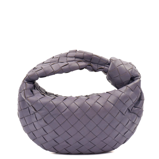 Bottega Veneta Mini Bag Jodie - Mini in Purple, Intrecciato Nappa — Front View