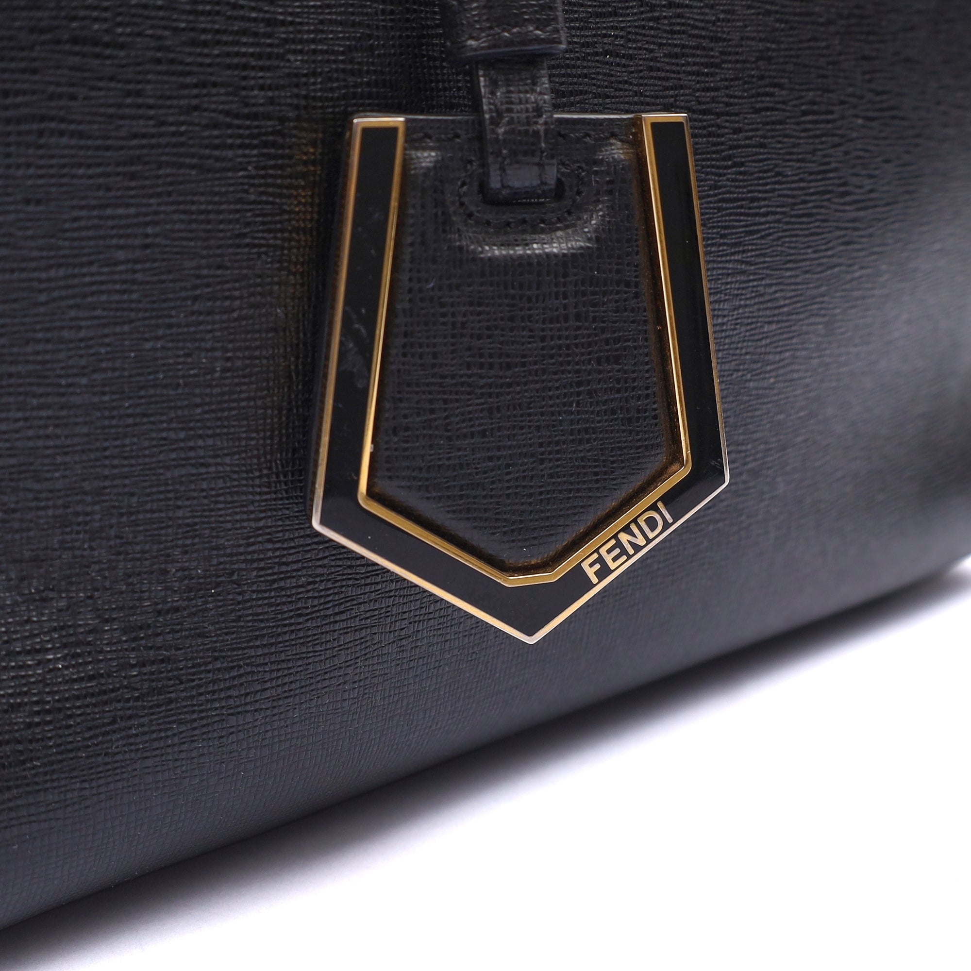 Fendi Tote 2Jour - Medium  in Black, Leather — Lifestyle View