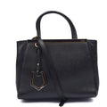 Fendi Tote 2Jour - Medium  in Black, Leather — Front View