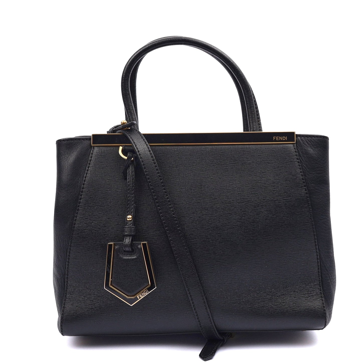 Fendi Tote 2Jour - Medium  in Black, Leather — Alternate View 7