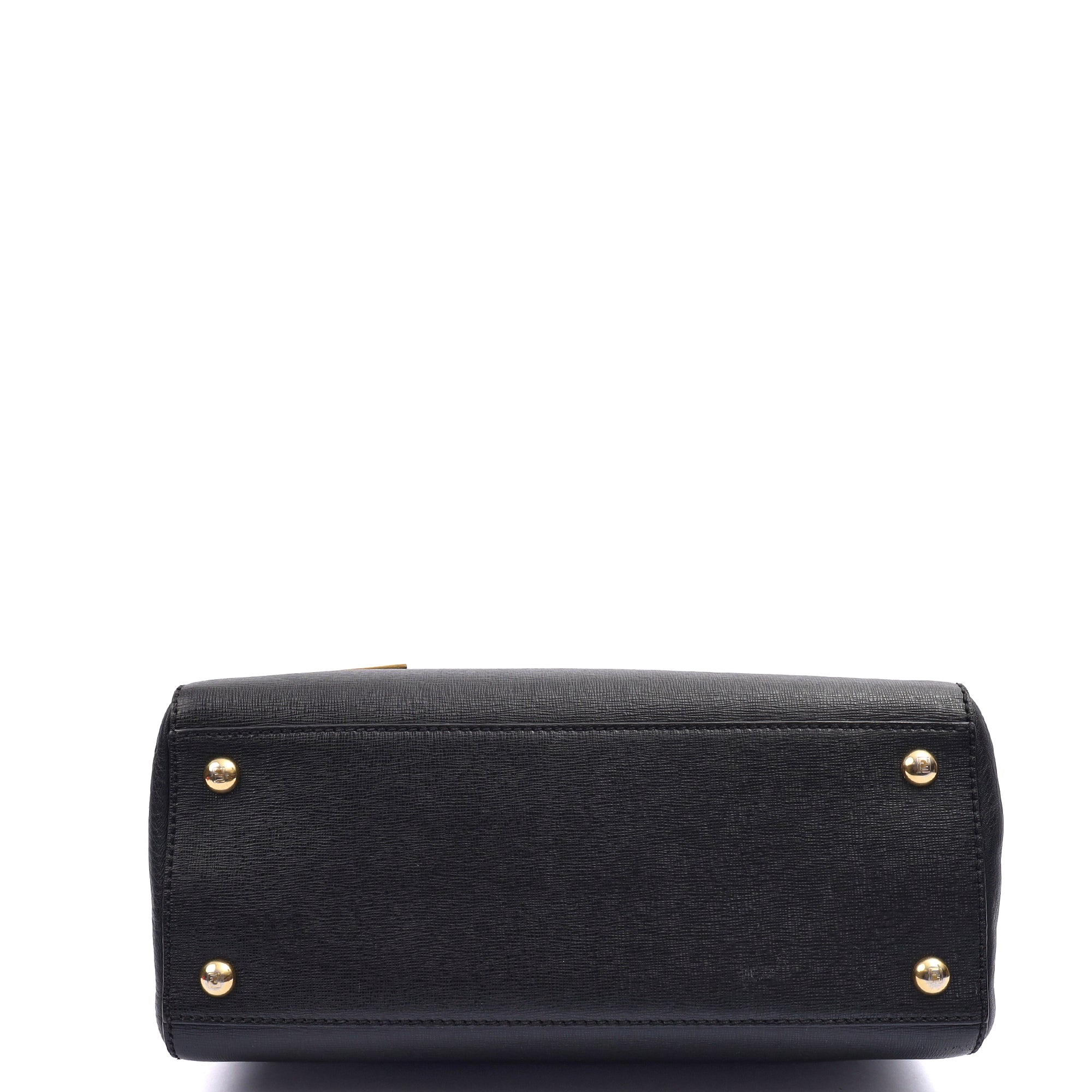 Fendi Tote 2Jour - Medium  in Black, Leather — Top View