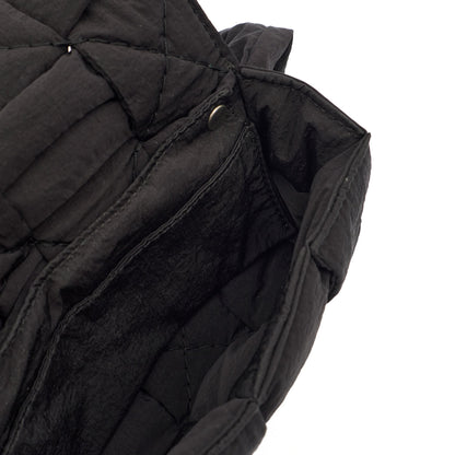 Bottega Veneta Mini Bag Padded Cassette in Black, Fabric — Detail View