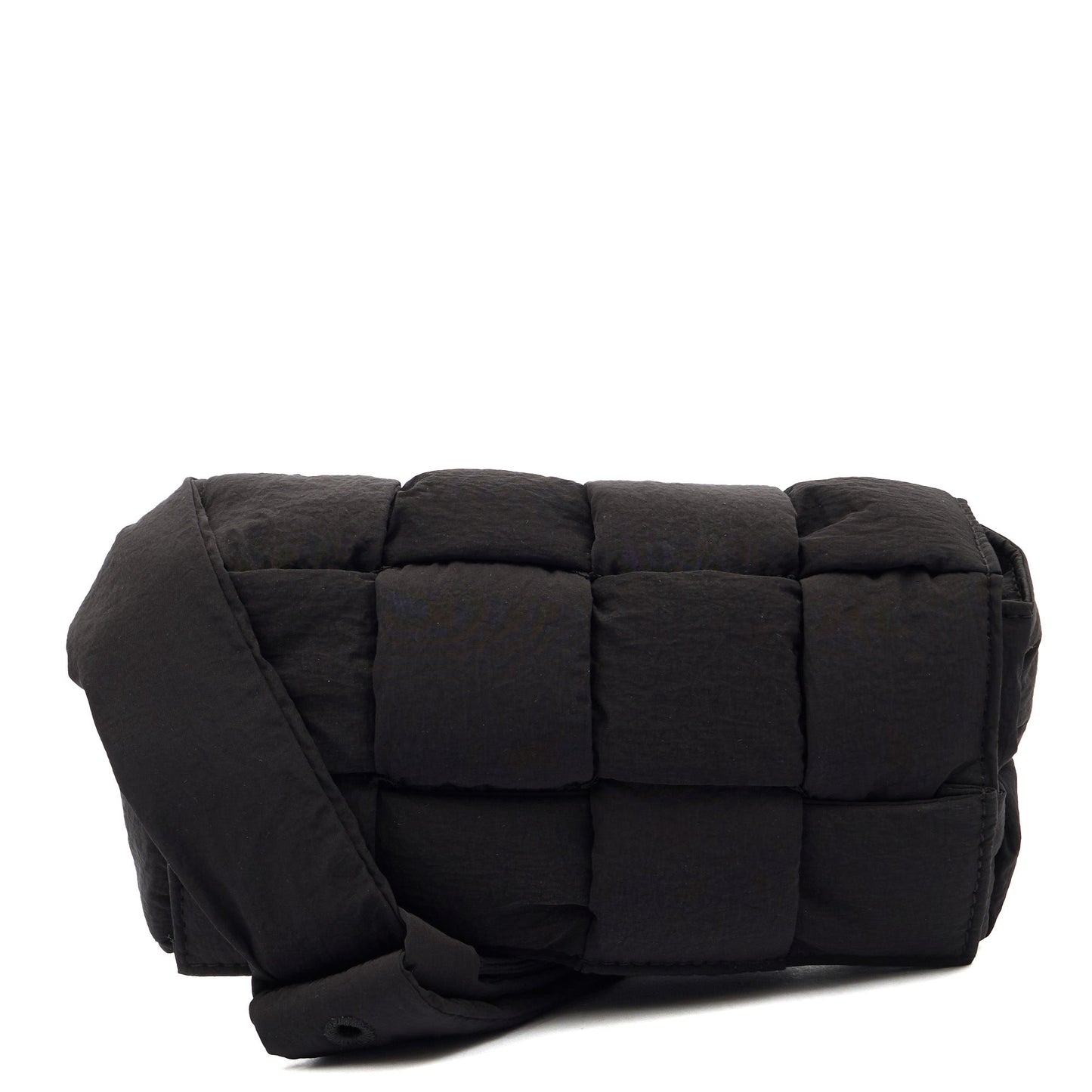 Bottega Veneta Mini Bag Padded Cassette in Black, Fabric — Alternate View 7