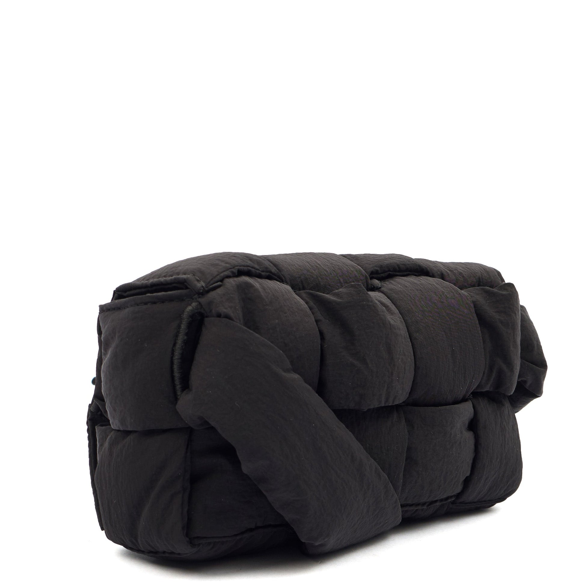 Bottega Veneta Mini Bag Padded Cassette in Black, Fabric — Alternate View 14