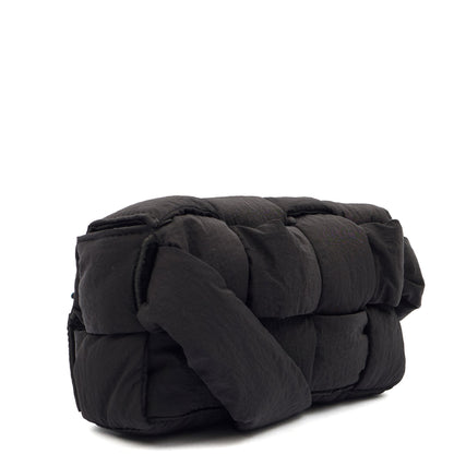 Bottega Veneta Mini Bag Padded Cassette in Black, Fabric — Alternate View 14