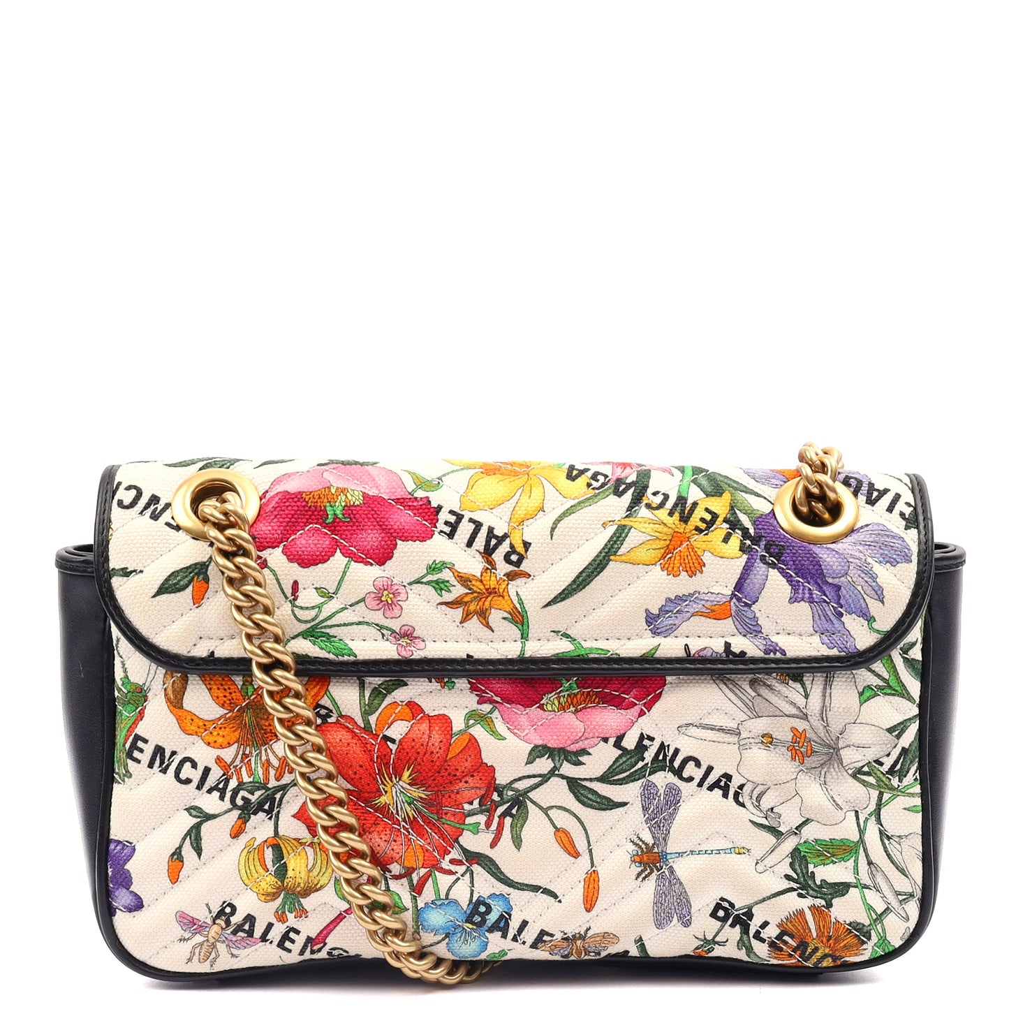 Gucci Shoulder Bag Marmont Shoulder Flap Bag - Medium in Multi, Fabric — Alternate View 9